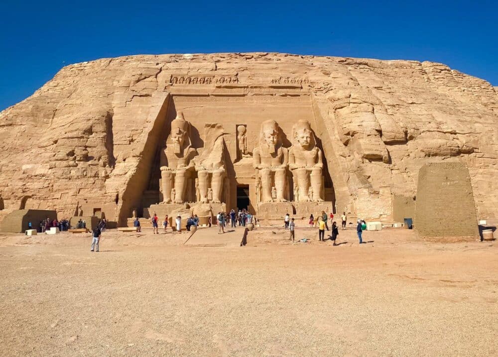 Majestic Abu Simbel Temples as captured by Egypt Tours Group.