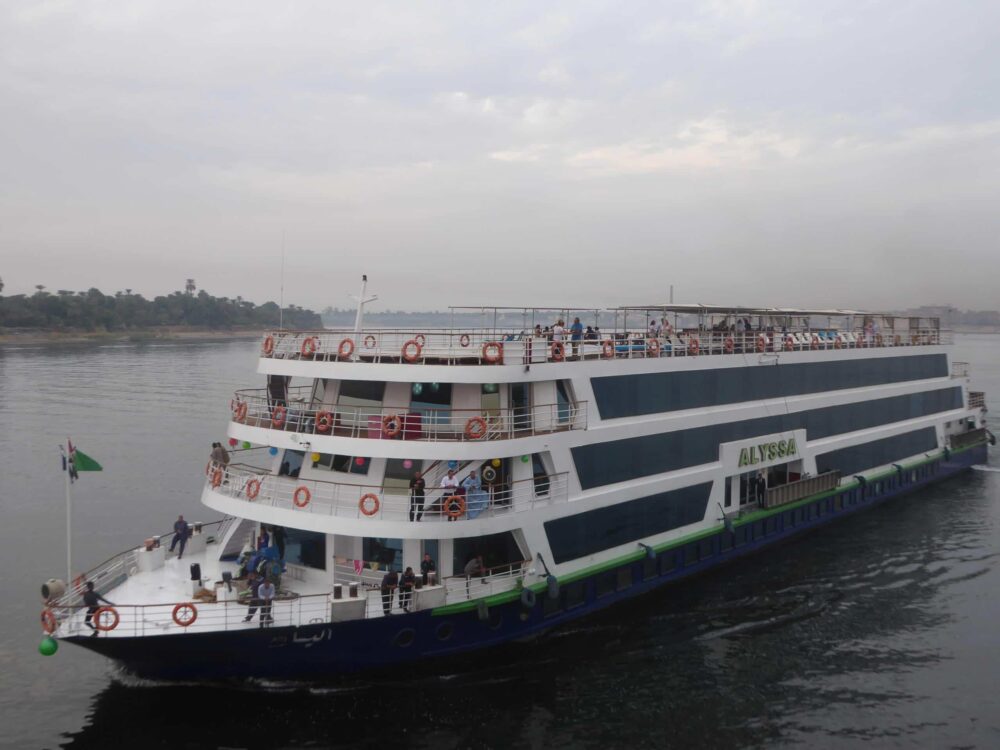 Scenic Nile River Cruise in Aswan through Egypt Tours Group's perspective.