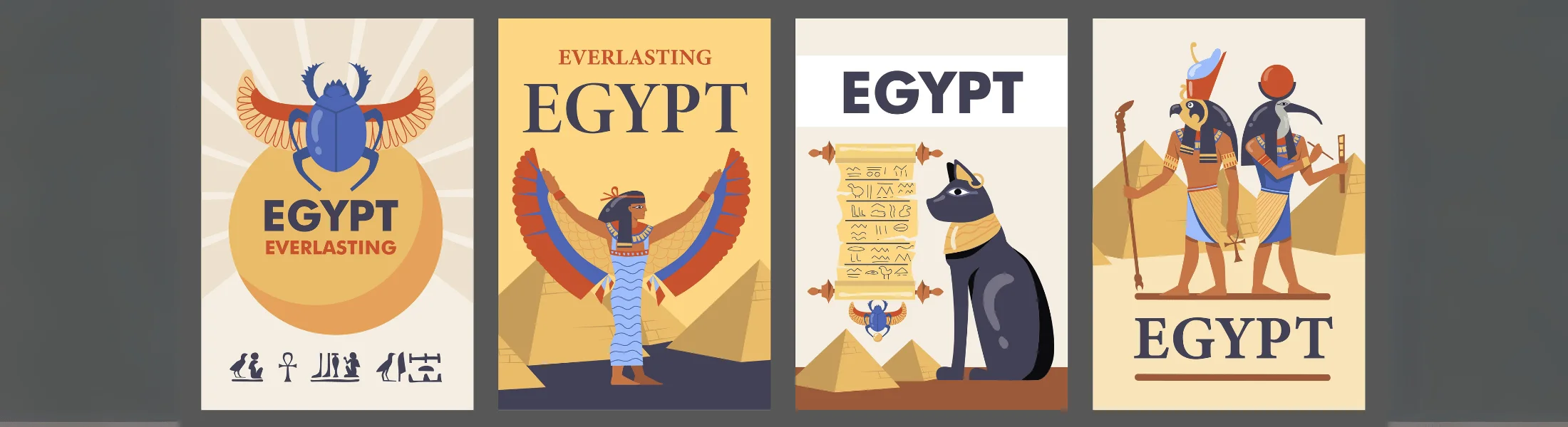 A striking glimpse of Ancient Egypt and its majestic ruins, adorned with intricate hieroglyphics against a sandy backdrop