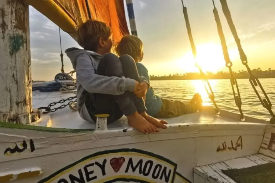 Kids discovering Egypt on a boat - Egypt with Kids: The Ultimate Family Travel Guide (2026) - Egypt Tours Group