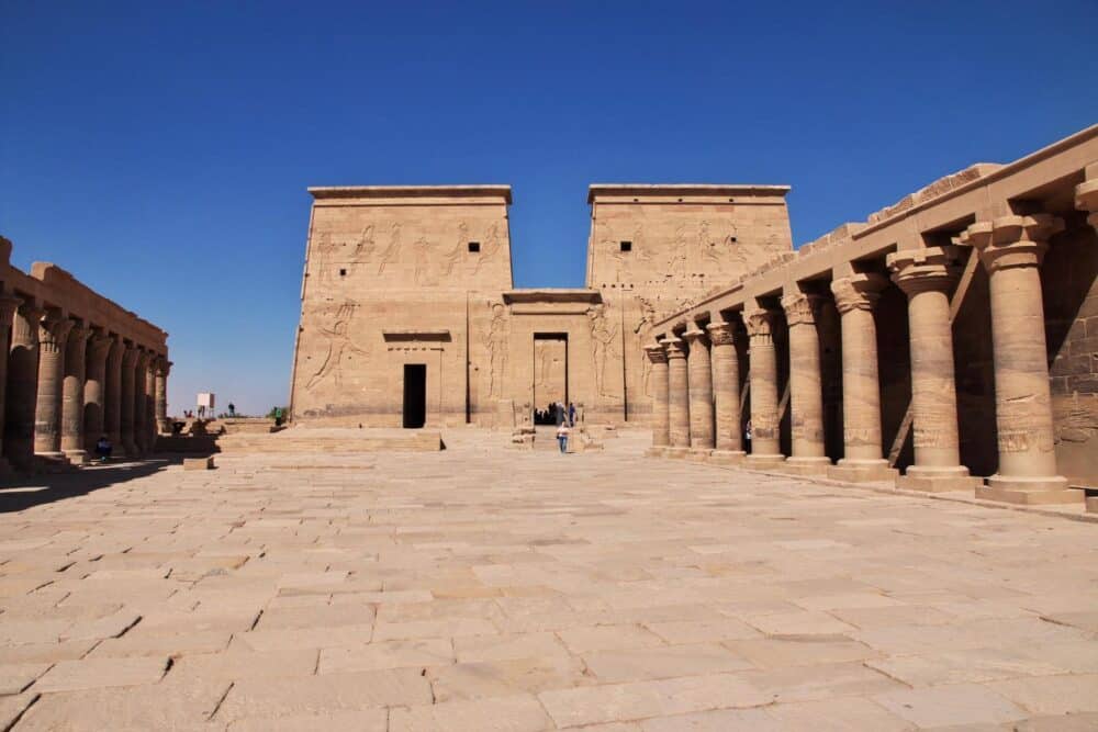 Philae Temple's grandeur captured by Egypt Tours Group.