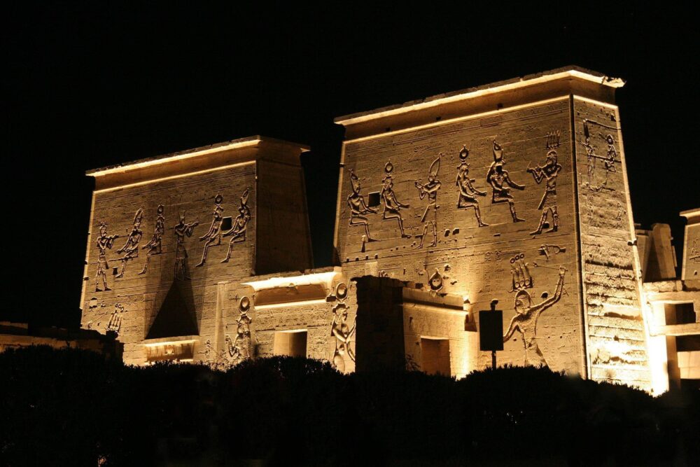 Philae Temple Sound & Light Show illuminated by Egypt Tours Group - Travel Tips for visiting Aswan
