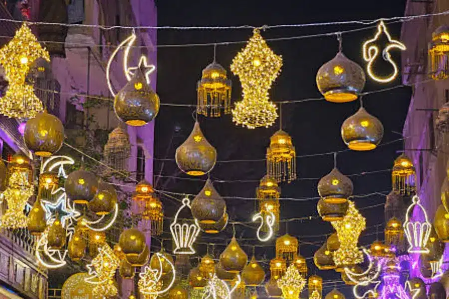 Ramadan lanterns illuminate Egypt's streets - Best Time to Visit Egypt During Ramadan: Weather, Crowds & Practical Travel Tips - Egypt Tours Group