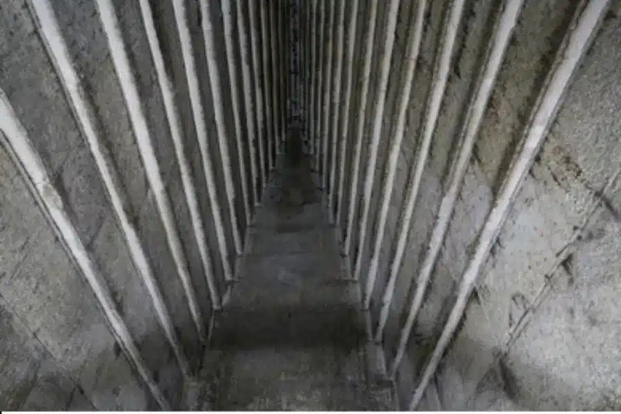 The internal structure of the Red pyramid - The Red Pyramid of Dahshur - Egypt Tours Group