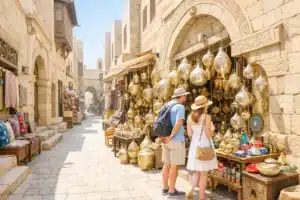 Tourists making shopping at Khan Al Kalili - Cairo Day Trips - Egypt Tours Group