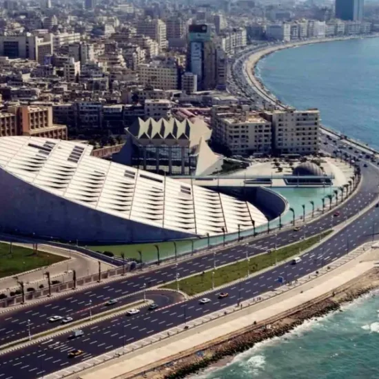 Bibliotheca Alexandrina in Alexandria on a 4 Days Cairo and Alexandria Tour Package