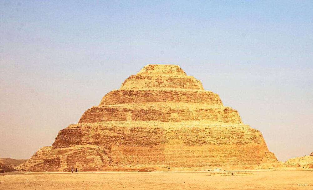 The Saqqara Step Pyramid in Cairo City