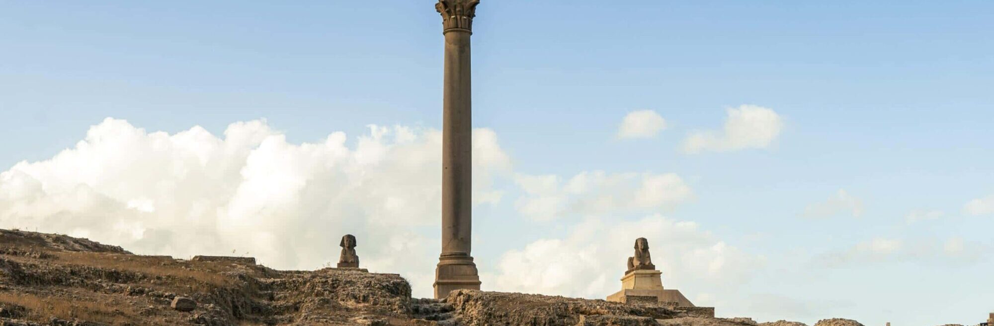 Pompey's Pillar in Alexandria - 5 Days Cairo, Luxor and Alexandria Tour Package.