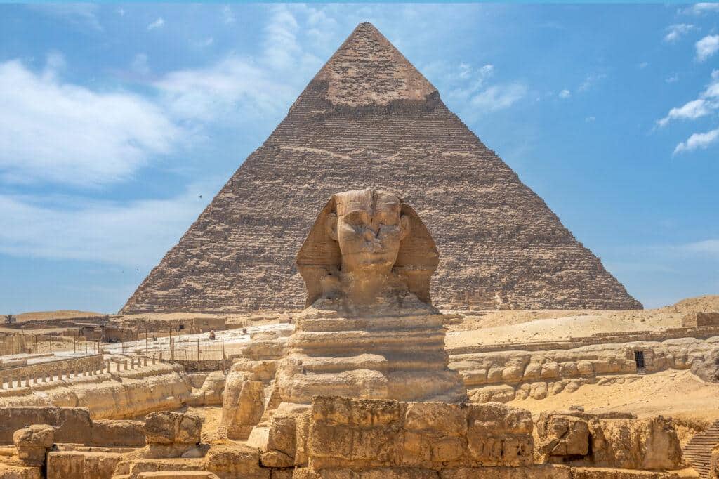The Giza Pyramid & the Sphinx, a memorable visit during our 6 days Cairo Luxor and Aswan tour packages