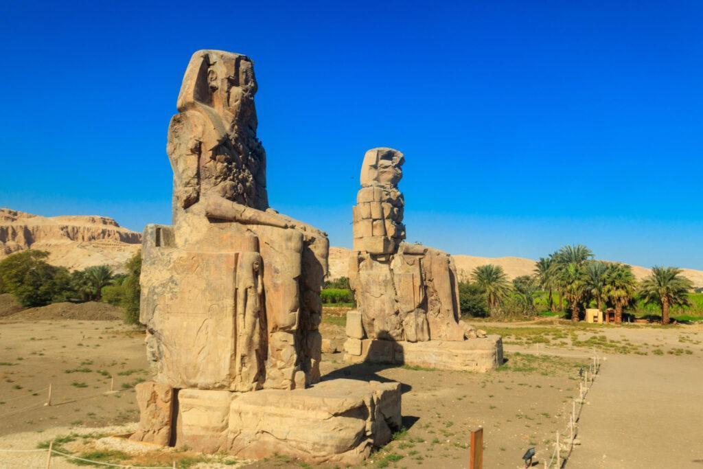 Amenhotep III Statues - Colossi of Memnon on Luxor West Bank Tour