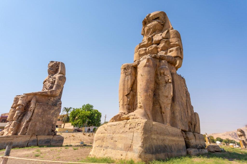 The Colossi of Memnon - Monumental Landmarks on Luxor Day Trip from Aswan
