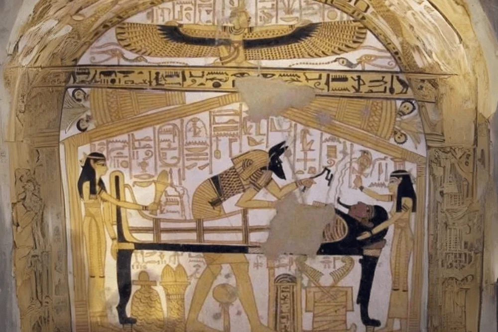 Cult practices devoted to the Egyptian god Anubis in Saqqara and Cynopolis