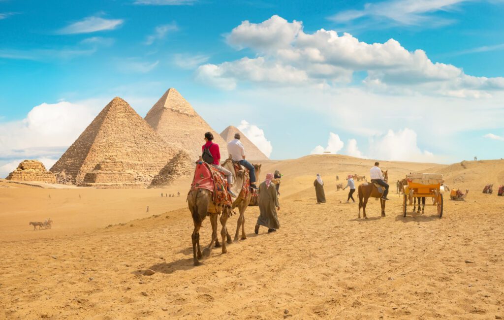 Giza Pyramids - Iconic Landmarks in Cairo for Your Cairo Day Tour from Hurghada by Plane