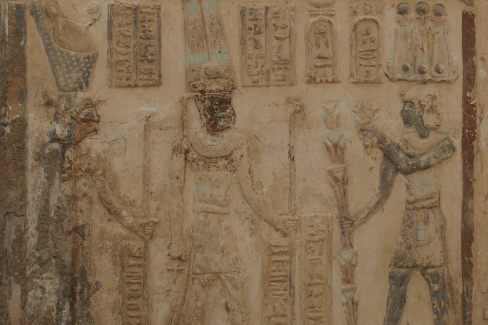 Amun-Ra, King of the Gods, with royal regalia