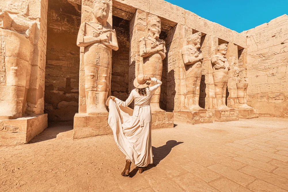 Karnak Temple ruins in Luxor Egypt