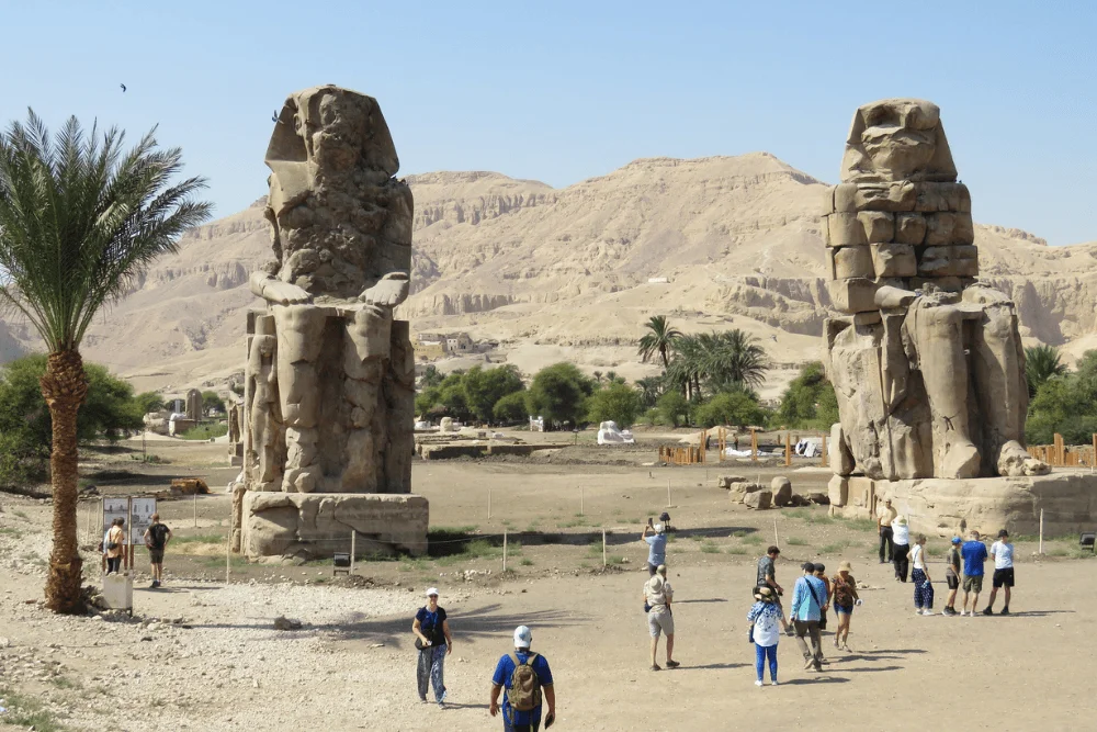 Captivating View of the Colossi of Memnon - Egypt Tours Group