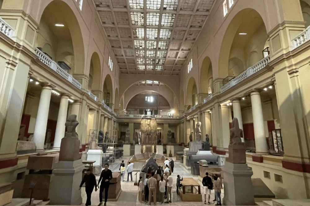 Artifacts and statues from the Egyptian Museum’s vast collection in Cairo