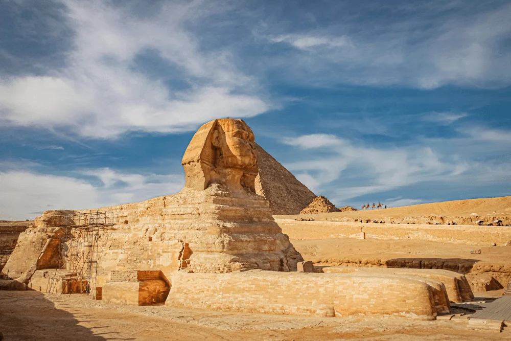 The Great Sphinx aligned with Khafre’s complex