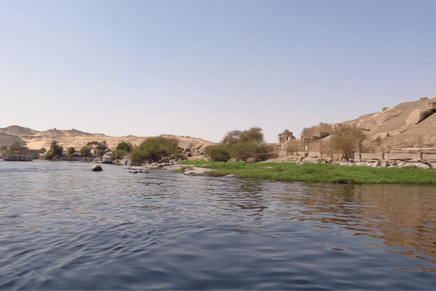 Elephantine Island ruins and Aswan Museum area