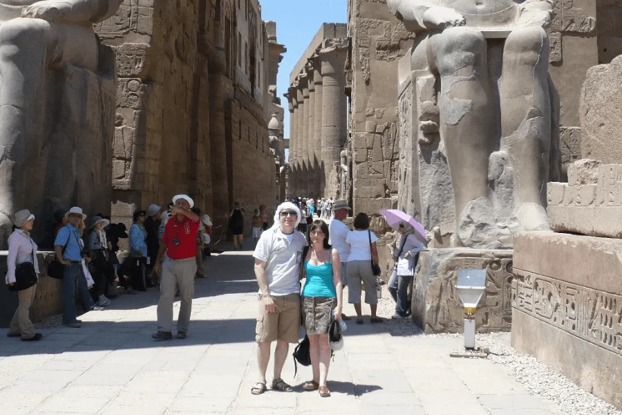 Honeymoon in Egypt.