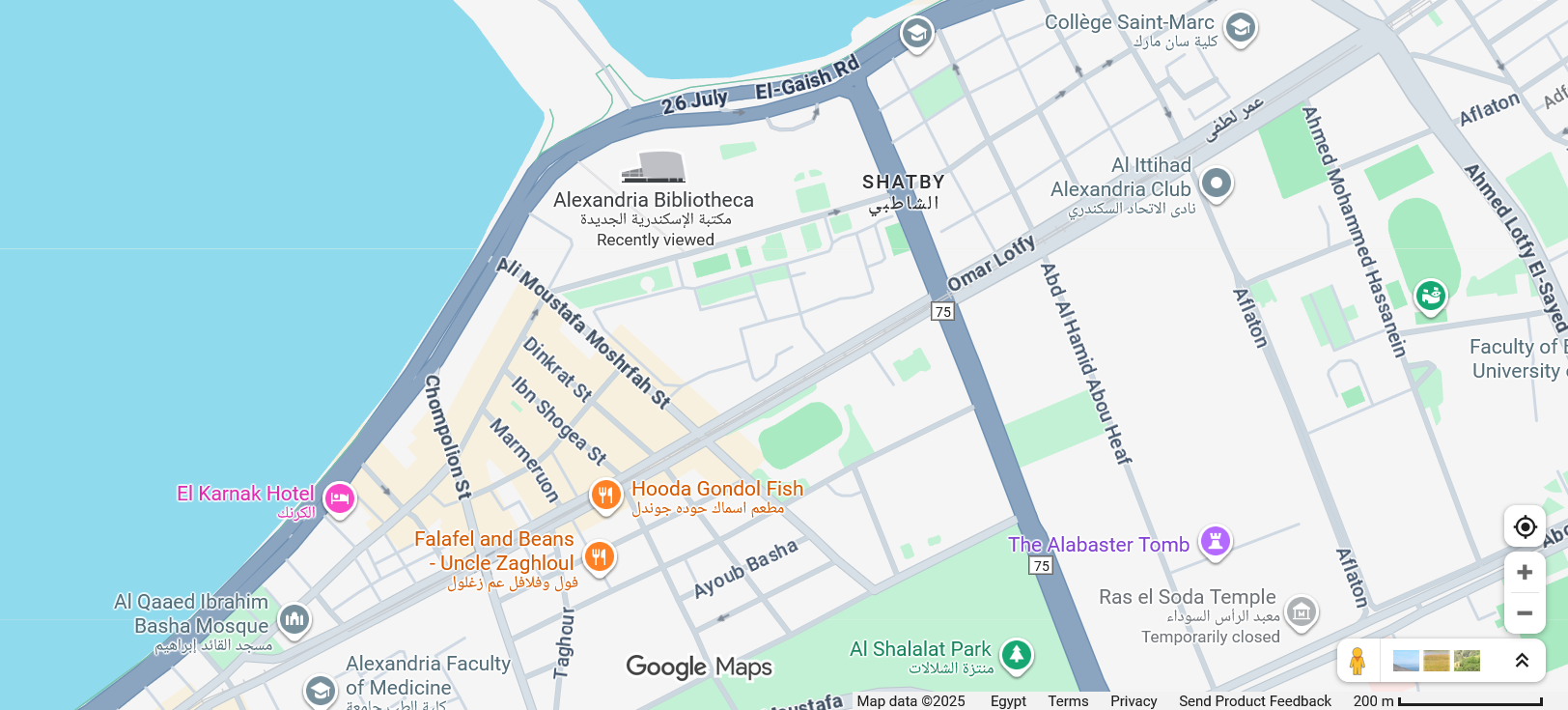the library of Alexandria location