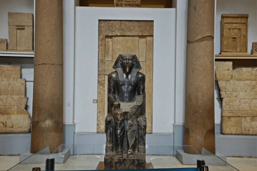 Statue of King Khafre in the Valley Temple