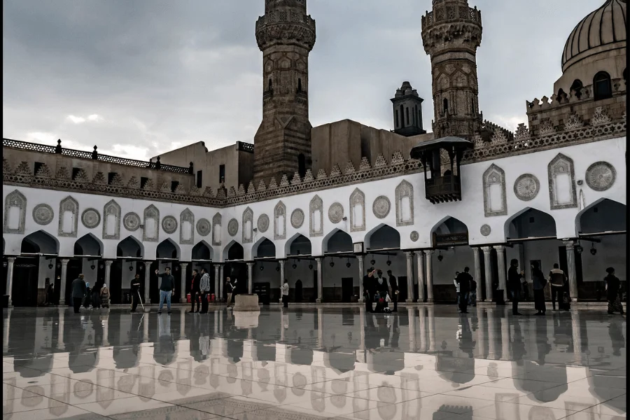 Al-Azhar mosque , interior view. Egypt Tours Group.