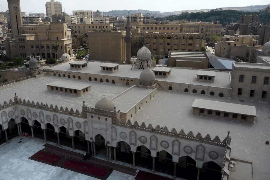Al-Azhar mosque , an overall view. Egypt Tours Group.