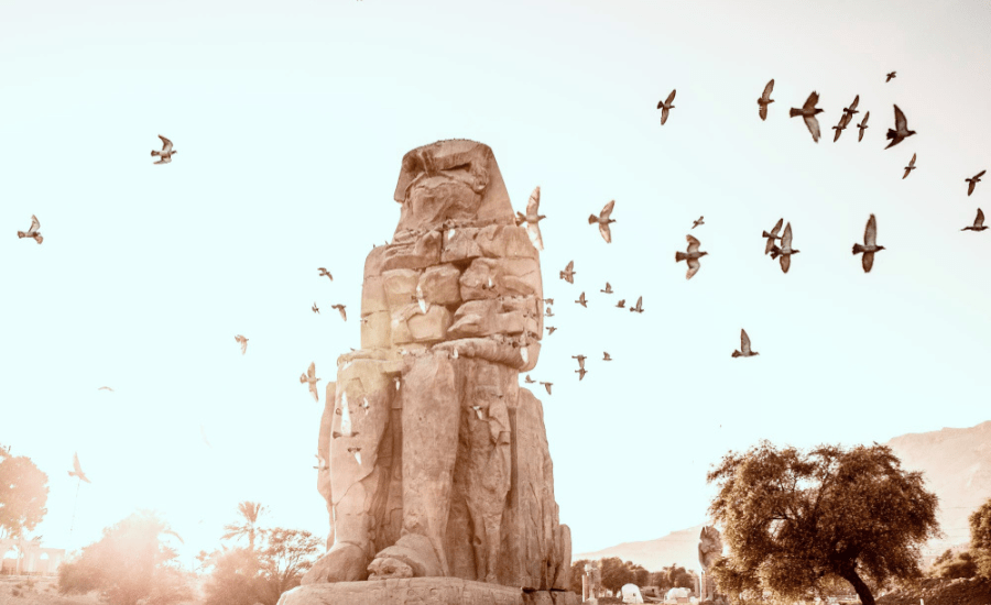 The Colossi of Memnon - Egypt Tours Group - 10 Days Cairo, Abu Simbel, Aswan, Luxor & Hurghada Tour