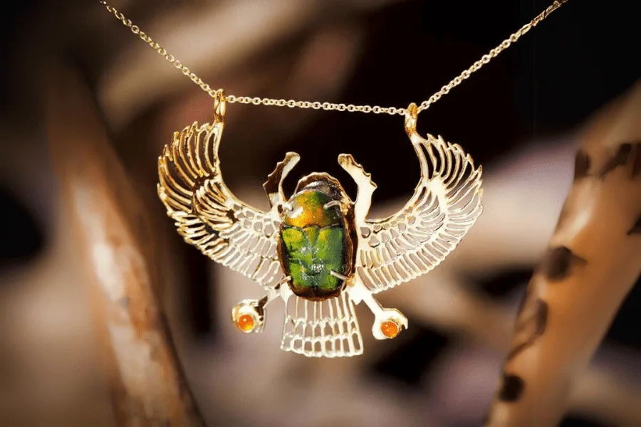 Egyptian Beetle in Jewelry