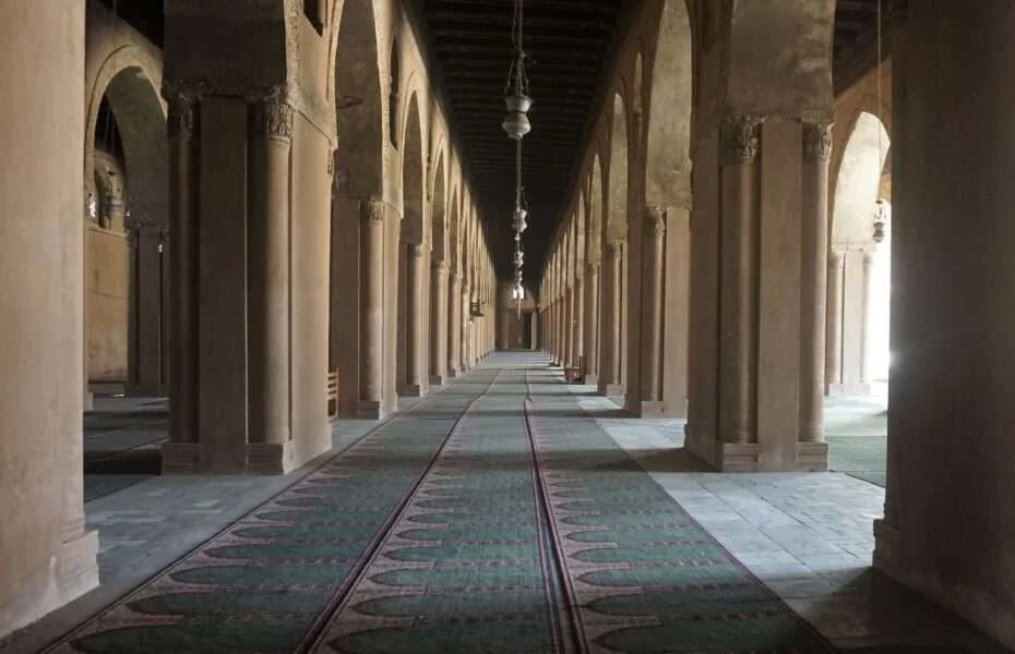 Interior view of Ibn Tulun Mosque