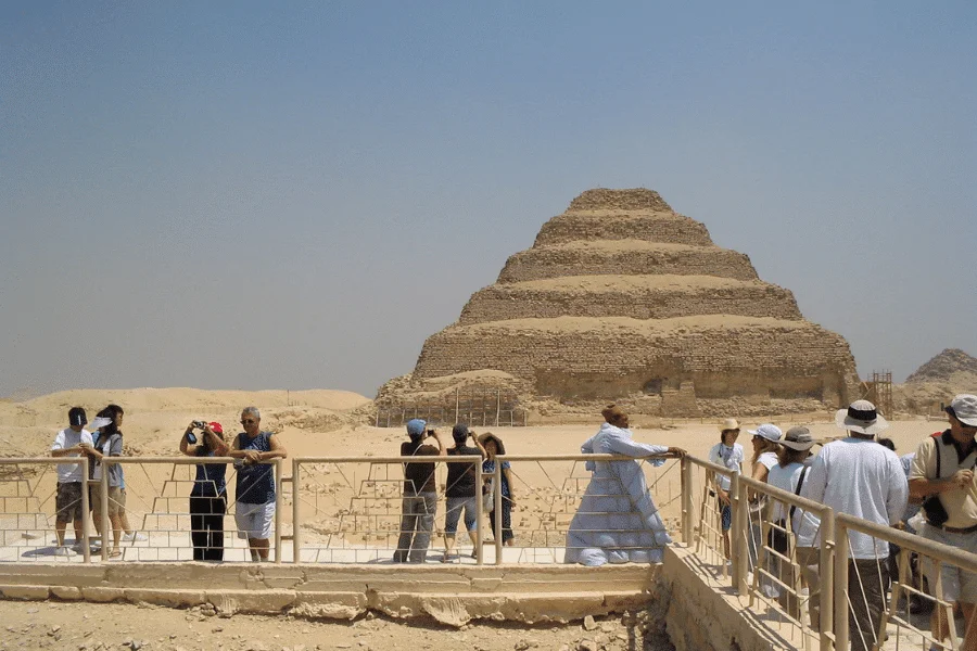 Saqqara Step Pyramid in Egypt - 9 Days Cairo, Luxor & Hurghada Tour Package