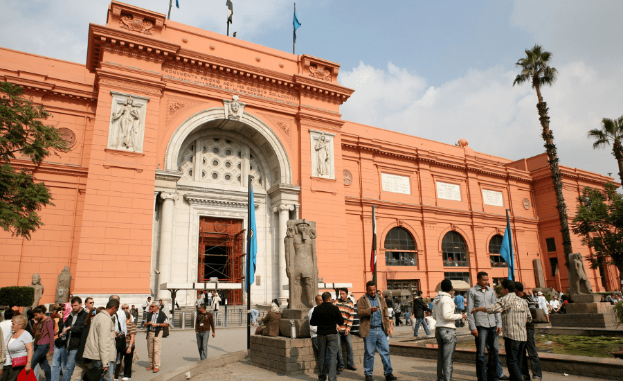 Exterior of The Egyptian Museum in Cairo - 8 Days Cairo, Aswan, Abu Simbel & Luxor Tour