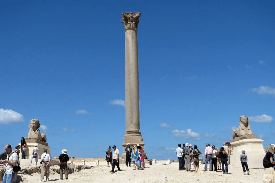 Pompey's Pillar in Alexandria - 8 Days Cairo, Nile Cruise & Alexandria Tour