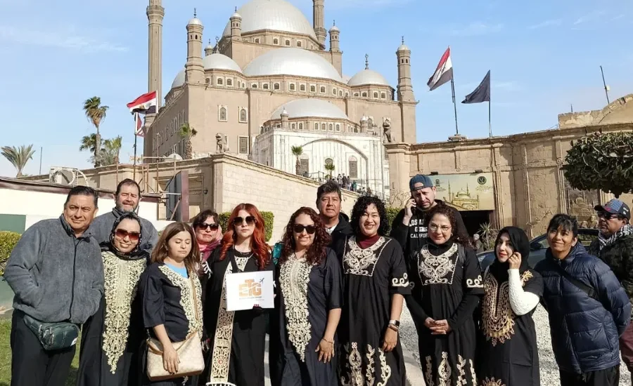 Travelers visiting Cairo Citadel during 10 Day Egypt Tour: Cairo to Abu Simbel with Egypt Tours Group