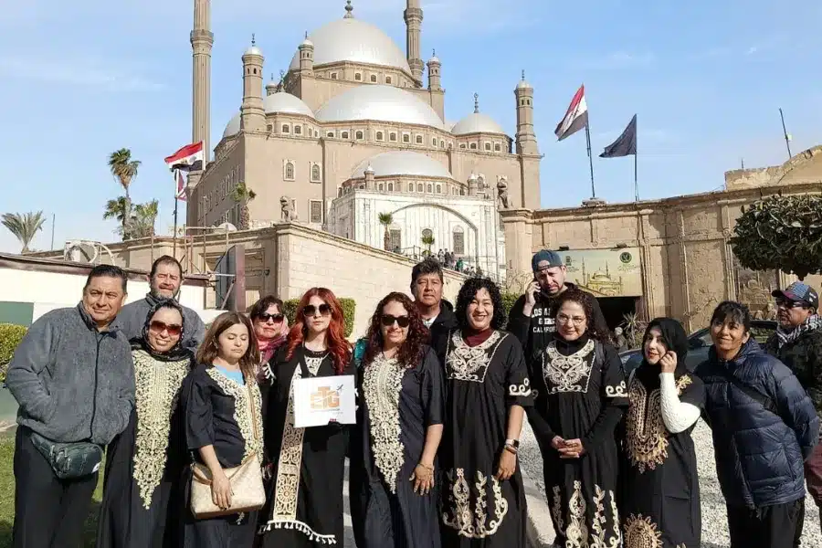 Travelers visiting Cairo Citadel during 10 Day Egypt Tour: Cairo to Abu Simbel with Egypt Tours Group