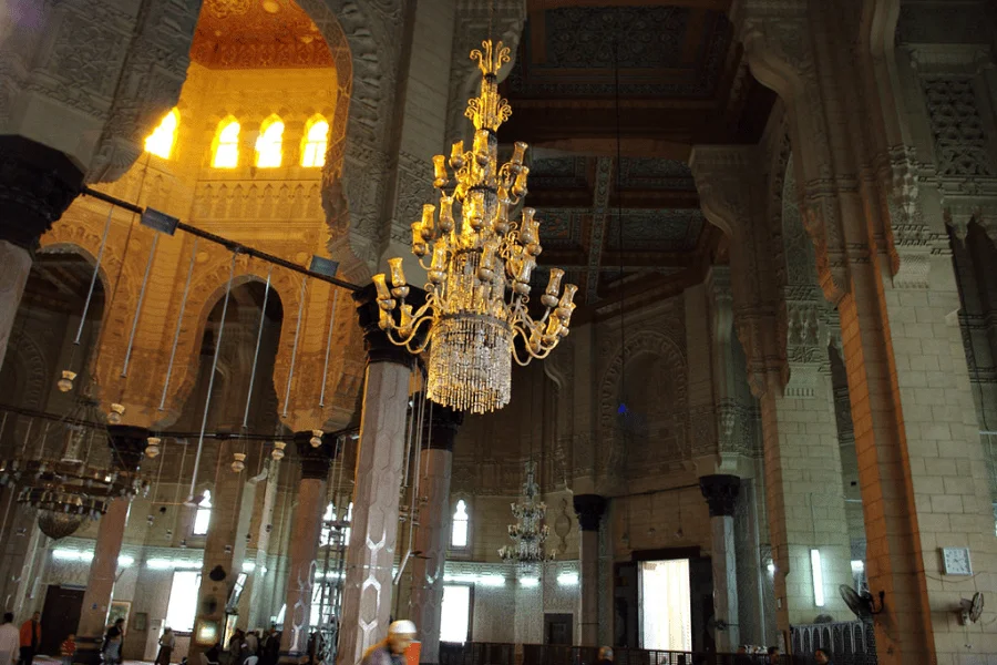 Abu  Al Abbas Al Morsi Mosque, interior view Egypt Tours Group.