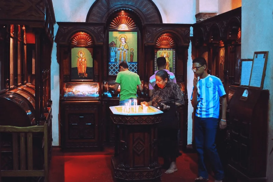 Chapel in St Barbara Church. Egypt Tours Group.