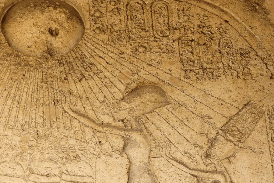 A drawing inside Tell Al Amarna.