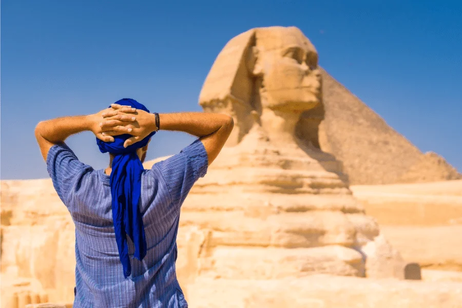 the iconic Pyramids of Giza and the majestic Sphinx, symbols of Ancient Egypt's grandeur - 7 Days Cairo, Abu Simbel, Luxor and Bahariya Oasis Tour