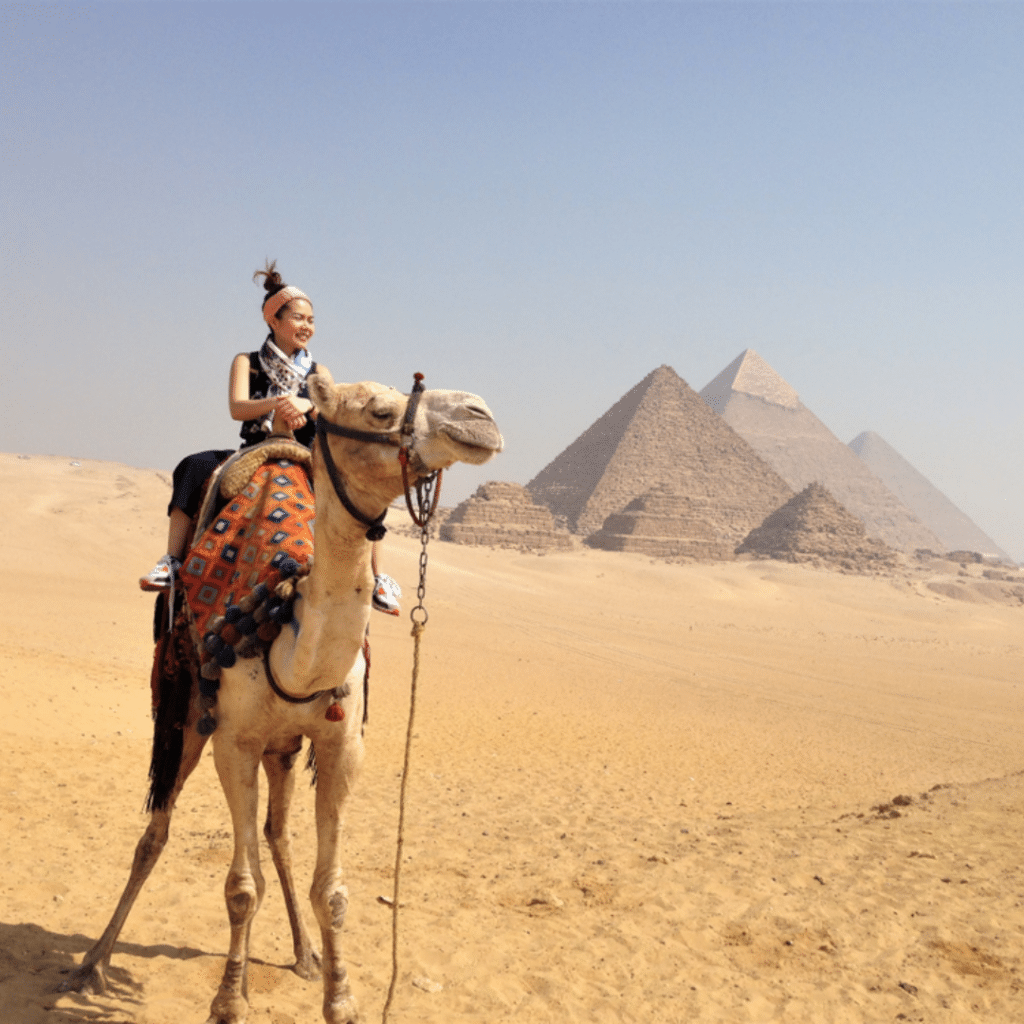 Giza Pyramids, iconic wonders of ancient Egypt a part of our 8 Days Egypt Tour.