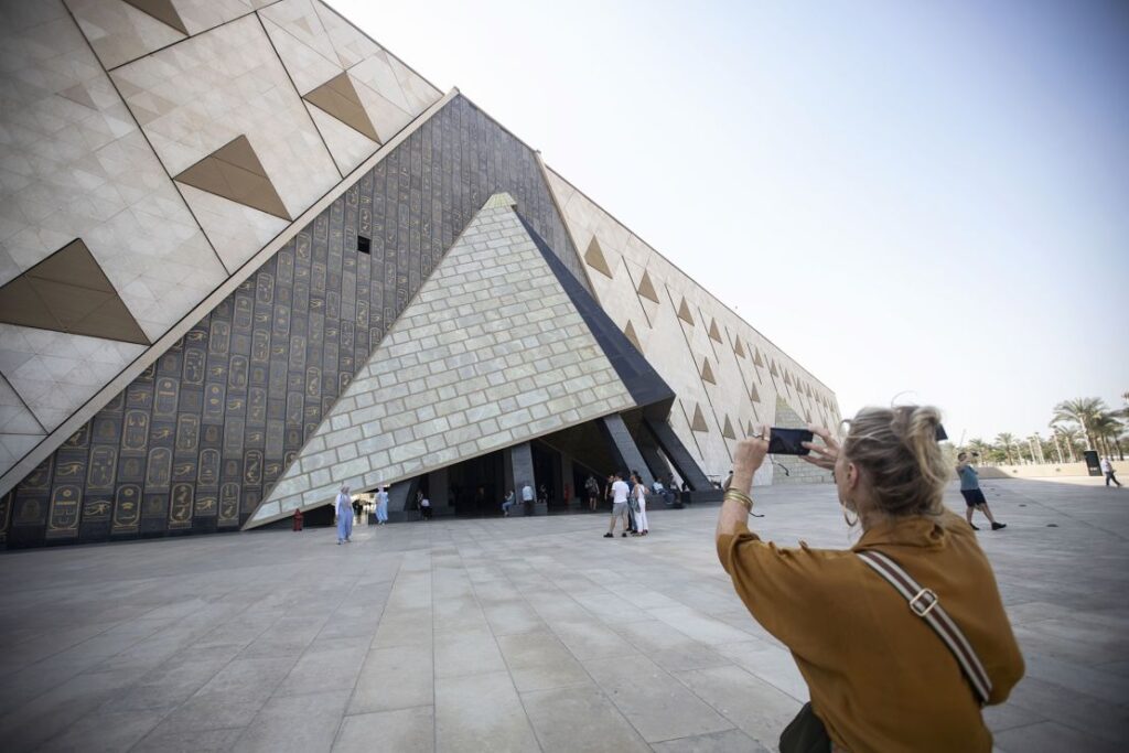 The Grand Egyptian Museum with iconic exhibits on display - 13 Days Egypt Holiday: Cairo, Alexandria, Siwa, Abu Simbel & Luxor