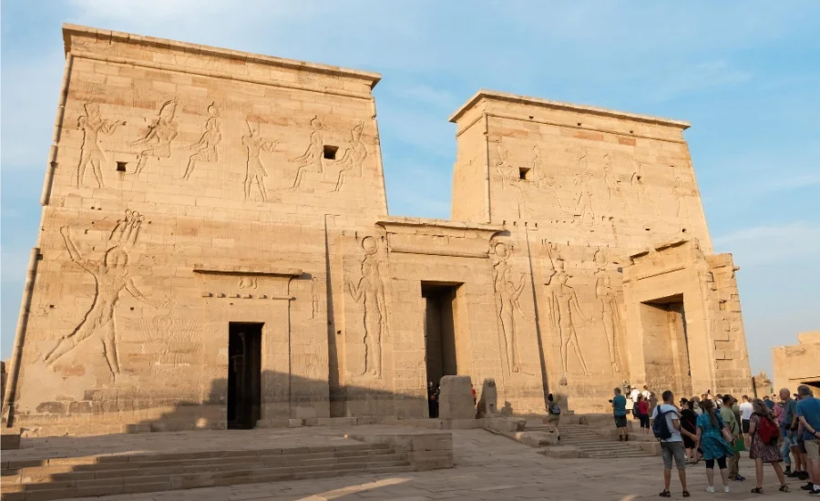 Philae Temple, located in Aswan, is an ancient Egyptian temple dedicated to the goddess Isis - 8 Days Cairo, Aswan, Luxor and Fayoum Vacation in Egypt