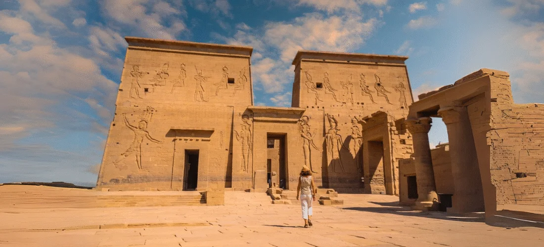 Sacred Beauty at Philae Temple, part of our 13 Days Cairo, Alexandria, Nile Cruise & Abu Simbel