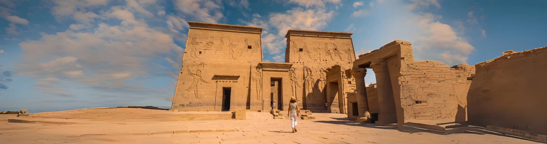 Sacred Beauty at Philae Temple, part of our 13 Days Cairo, Alexandria, Nile Cruise & Abu Simbel