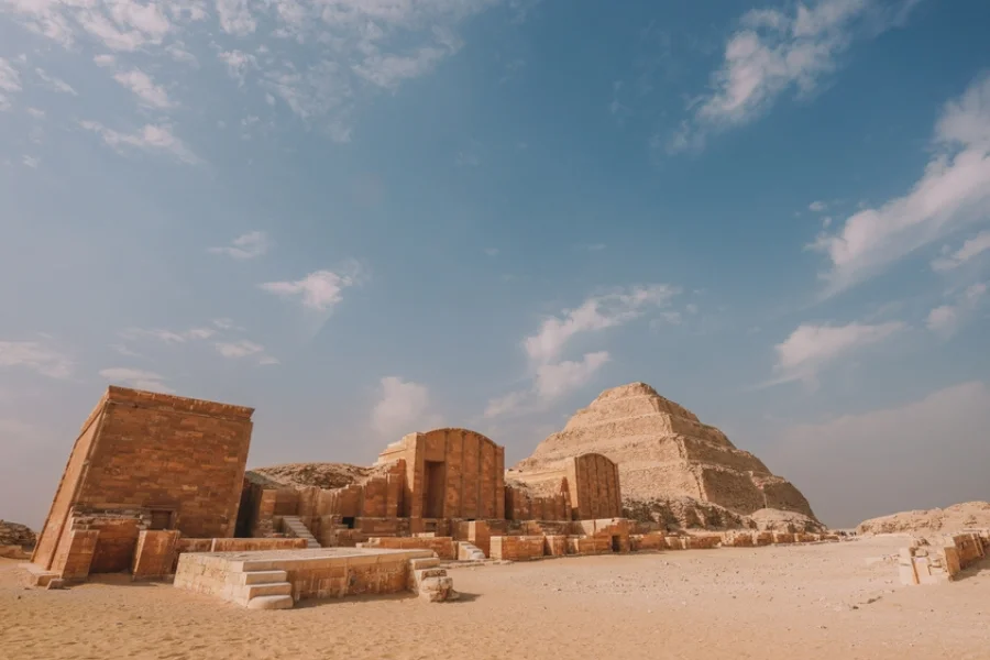 Saqqara Step Pyramid of Pharaoh Djoser - 14 Days Cairo, Hurghada, Nile Cruise & Alexandria Tour