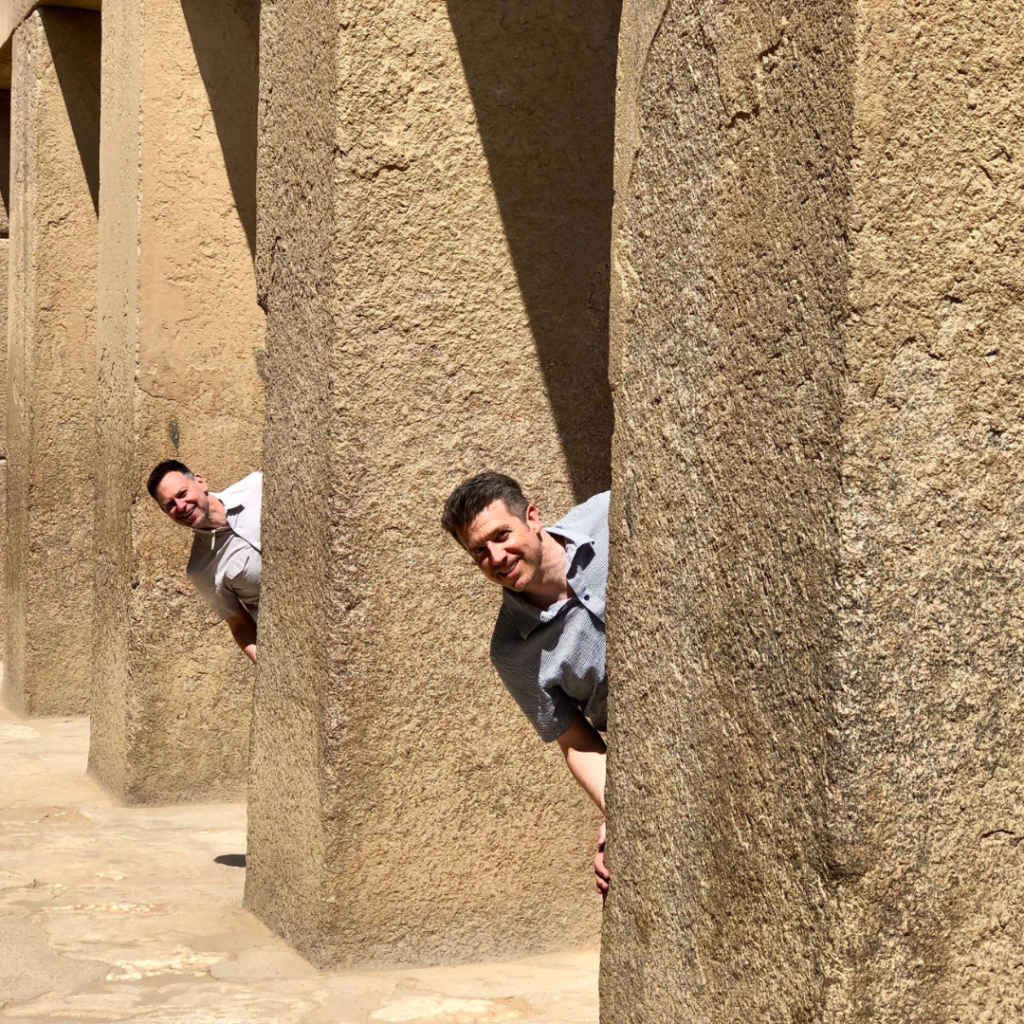 Ancient Valley Temple near Giza Pyramids