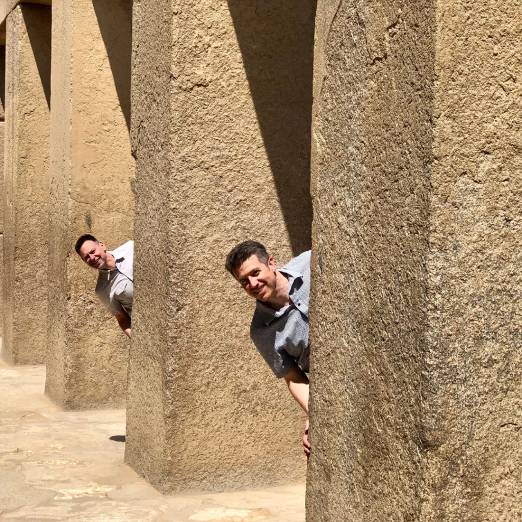Ancient Valley Temple near Giza Pyramids