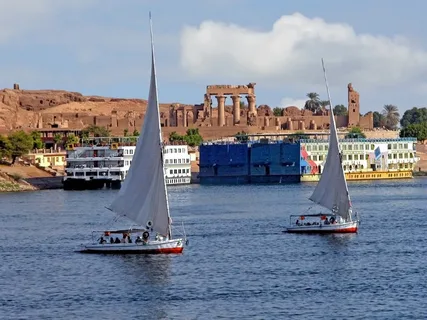 Travel from Cairo to Aswan and continue to Luxor on a scenic Nile Cruise