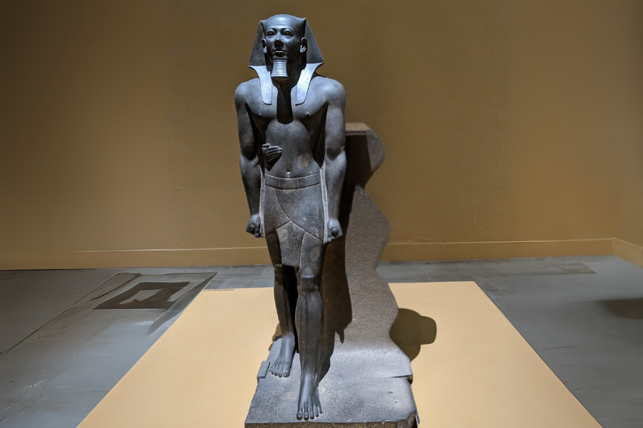 King Menkaure Statue in greywacke
